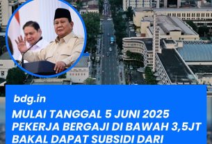 Pemerintah Rencanakan Pemberian Subsidi Upah bagi Pekerja Bergaji di Bawah Rp 3,5 Juta Mulai Juni 2025