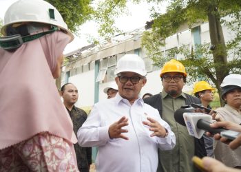 Imbas Atap Roboh, Mendikdasmen dan Disdik Jabar Pastikan Perbaikan SMKN 1 Cileungsi